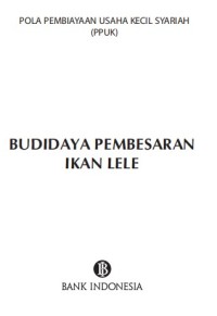 BUDIDAYA PEMBESARAN 
IKAN LELE